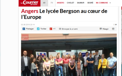« le lycée Bergson au coeur de l’Europe » dans le Courrier de l’Ouest