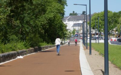 800 mètres pour les vélos et les trottinettes en toute sécurité le long du parc Balzac (mai 2022)