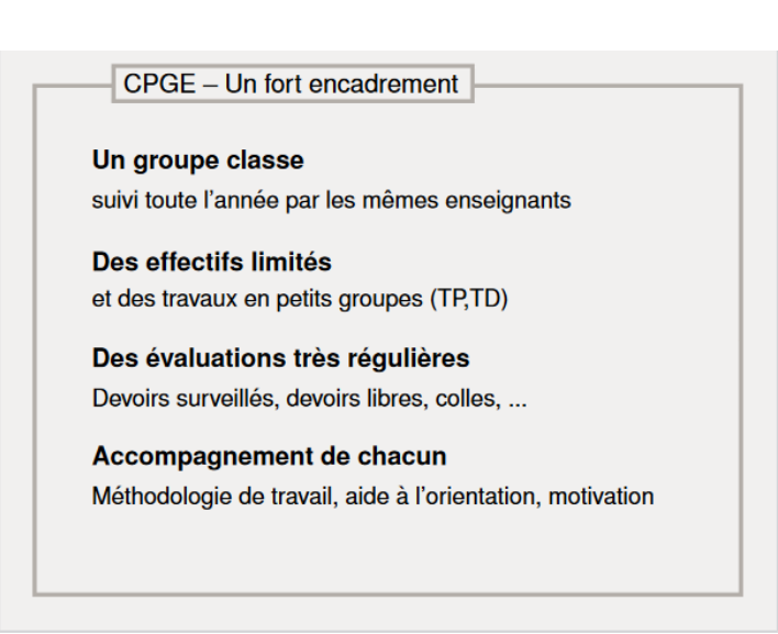 Présentation des Classes Préparatoires (CPGE et DCG)