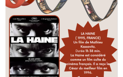 Ciné club : « La Haine » mardi 28 mars 17h-19h
