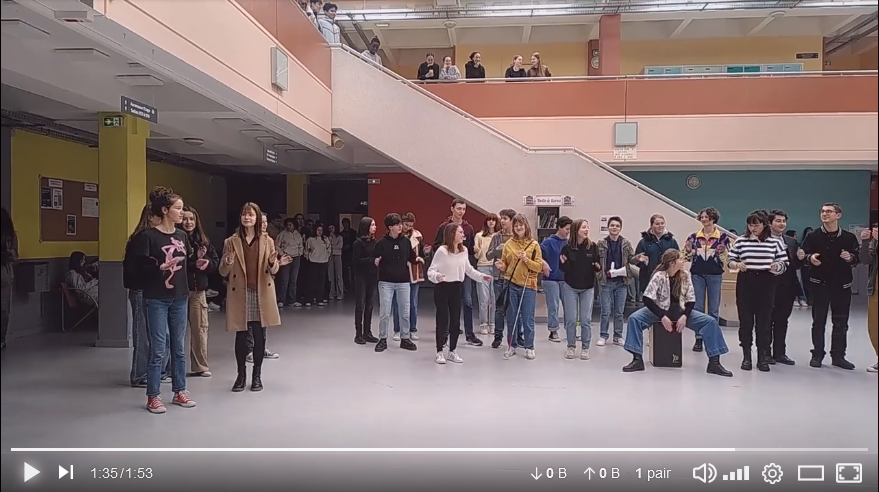 Vidéo : »Flashmob au lycée »