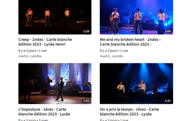 Vidéos et photos du Concert « Carte Blanche », salle Chabrol.