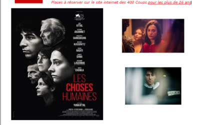 Film « Les choses humaines » d’Yvan Attal le mardi 21 mai à 20h au cinéma les 400 Coups