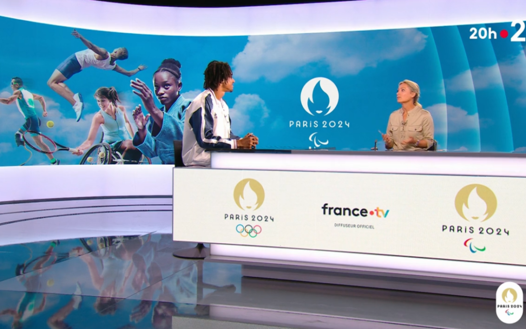 Deux anciens élèves, athlètes paralympiques, au 20h de France 2 (2024)